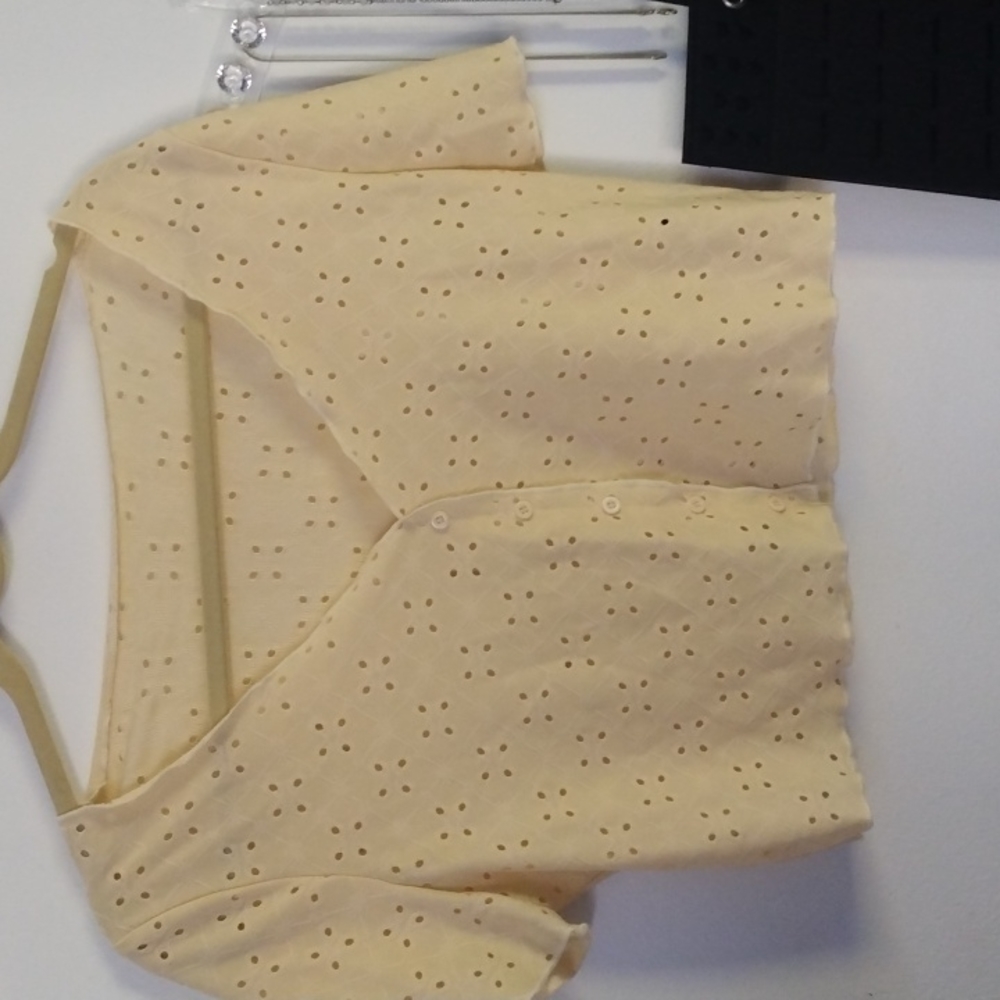 Yellow plus size crop top